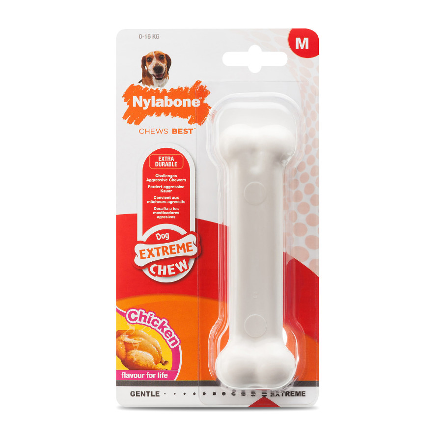 Brinquedo para cães Nylabone Extreme Chew em formato de osso de galinha