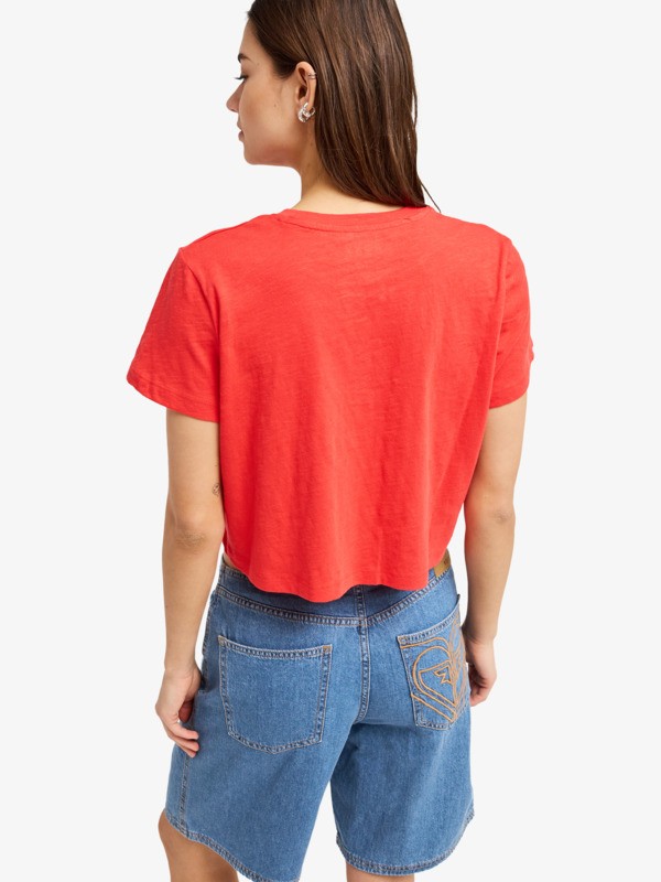 Endless Weekends T-Shirt à manches courtes Rouge Femme