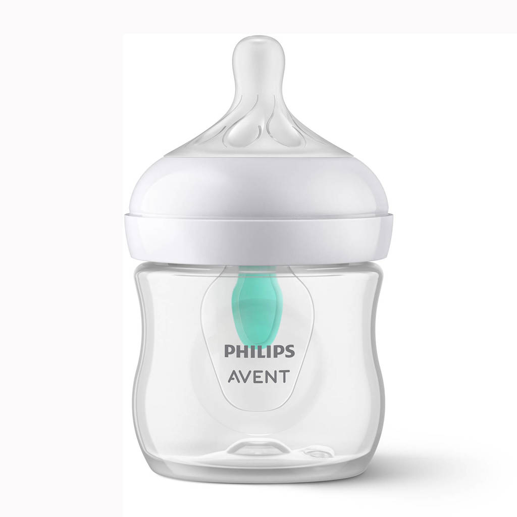 Fijne kleine flesNatural Response Babyfles met AirFree-ventiel 125 ml 0M+ Snelheid-2 speen SCY670/01