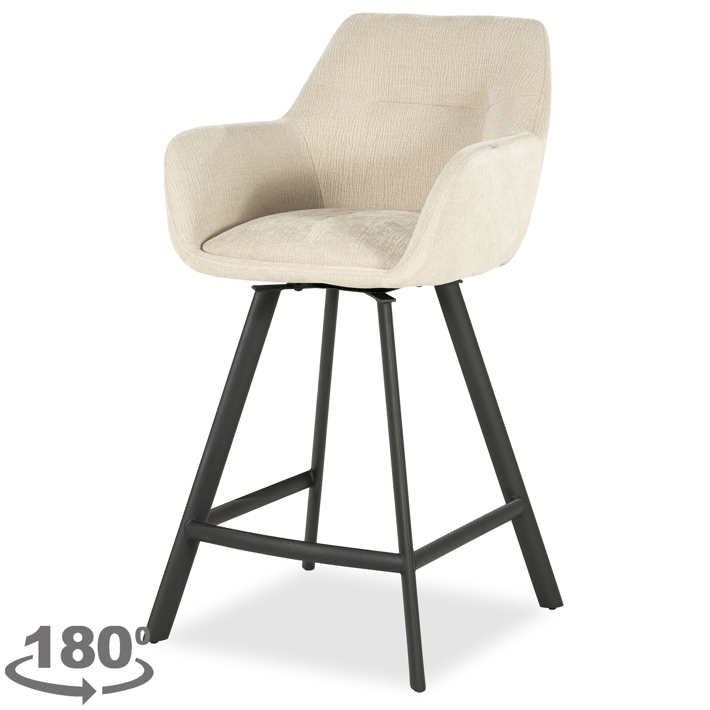 Barkruk beige 250180 Bliss II B52 x D56.5 x H96.5 cm