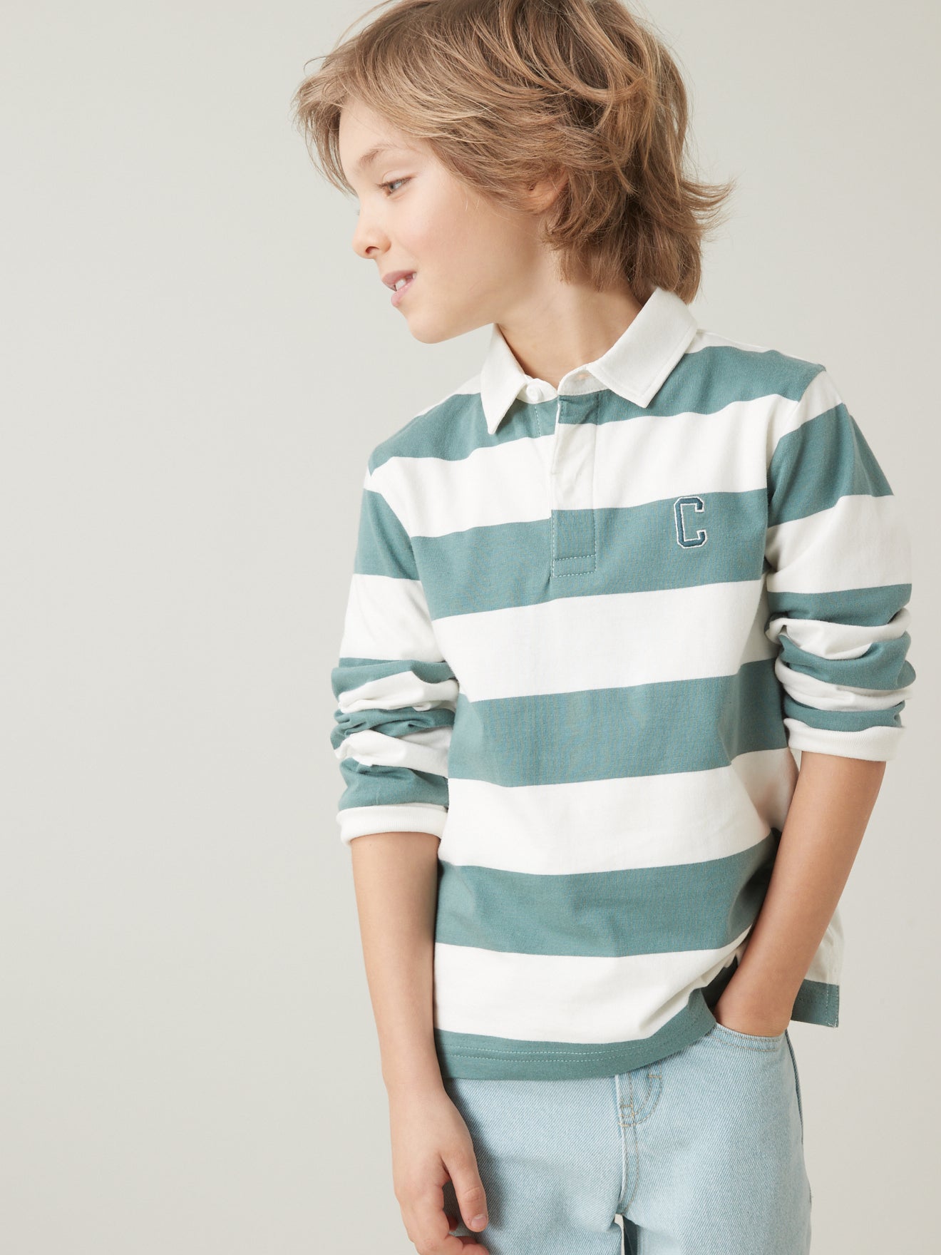Polo-rugby Garçon - Coton bio