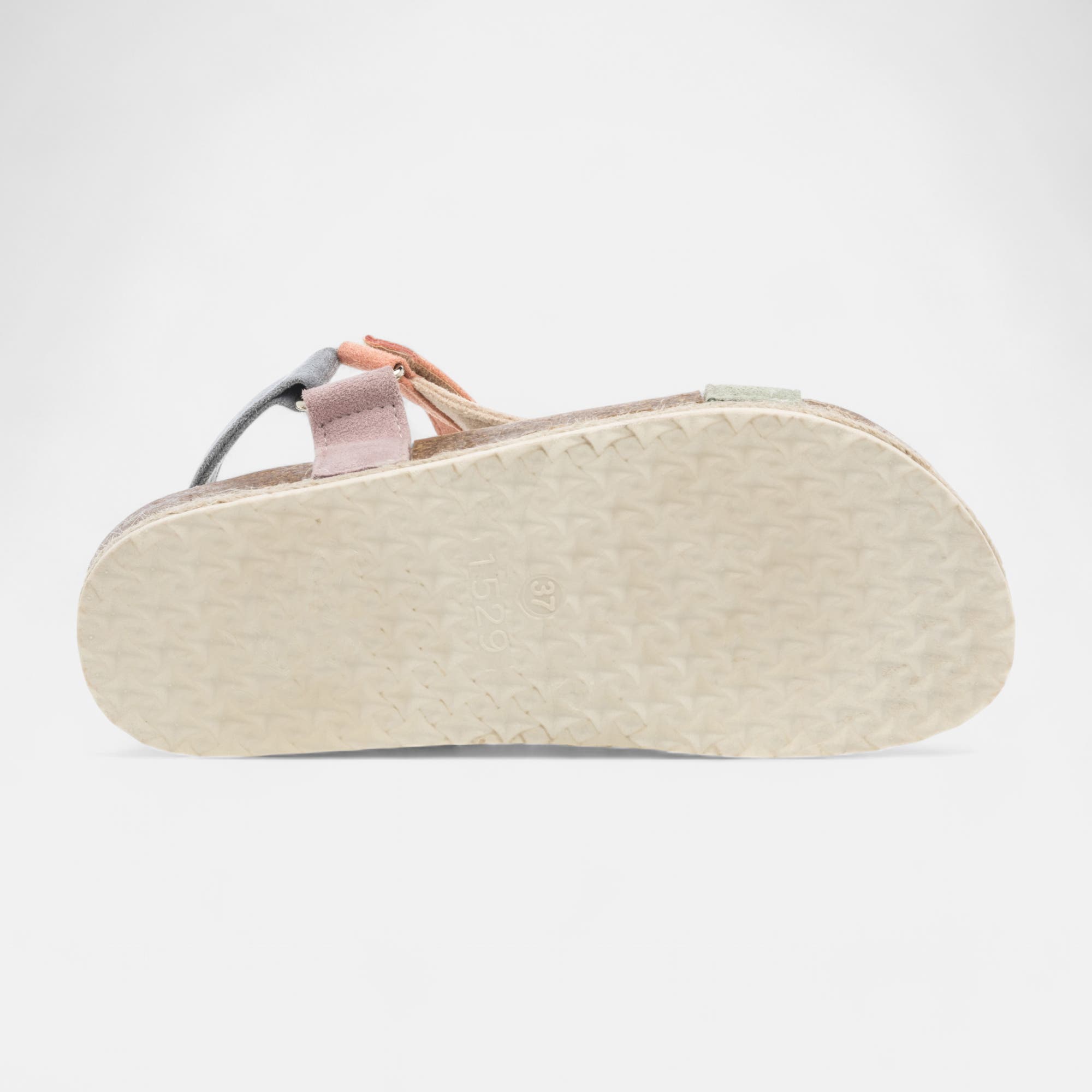 Mules semelle liège Femme multicolore