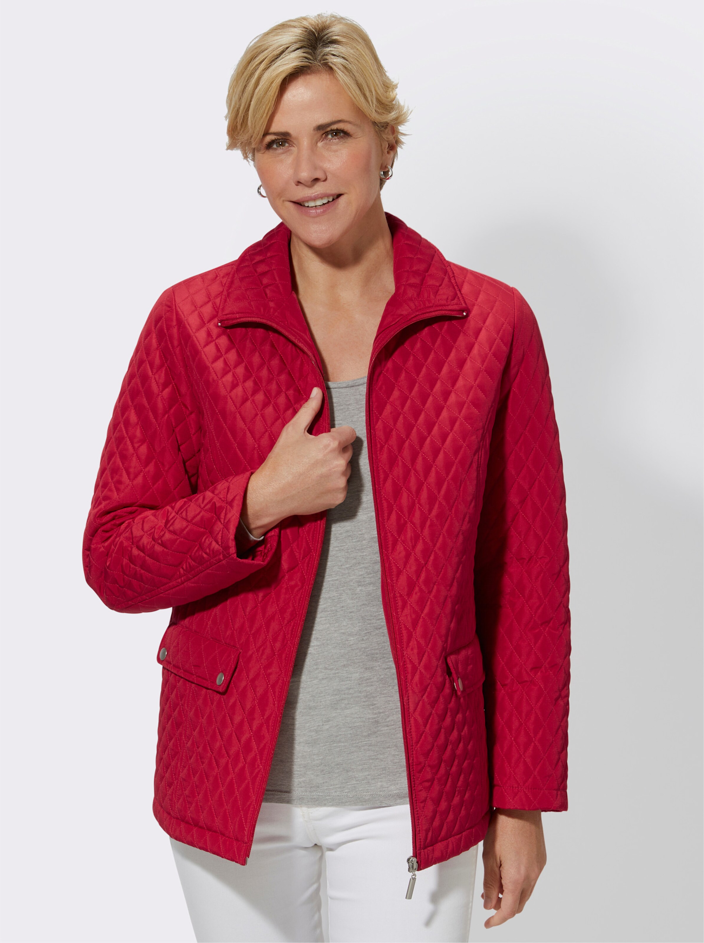 Steppjacke mit großen Taschen