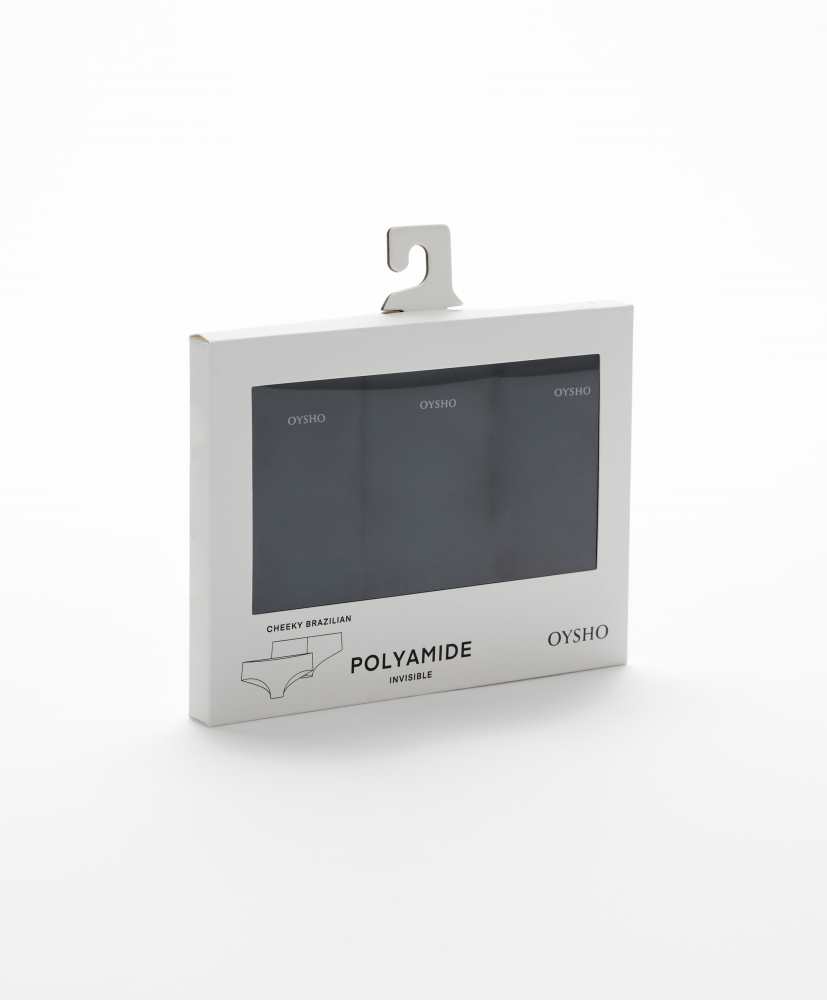 3 calcinhas fio dental de poliamida cortadas a laser