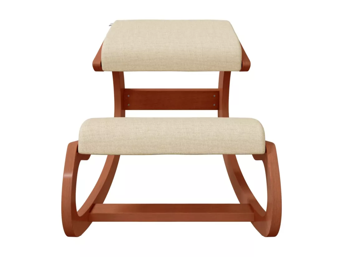 Chaise assis-genoux crème 55x84x55 contreplaqué de bouleau
