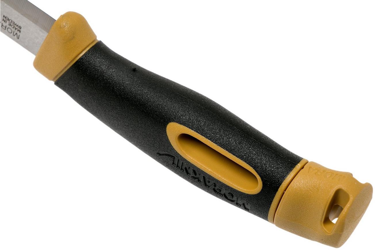 Morakniv Companion Spark 13573 Yellow, bushcraftmes met firesteel