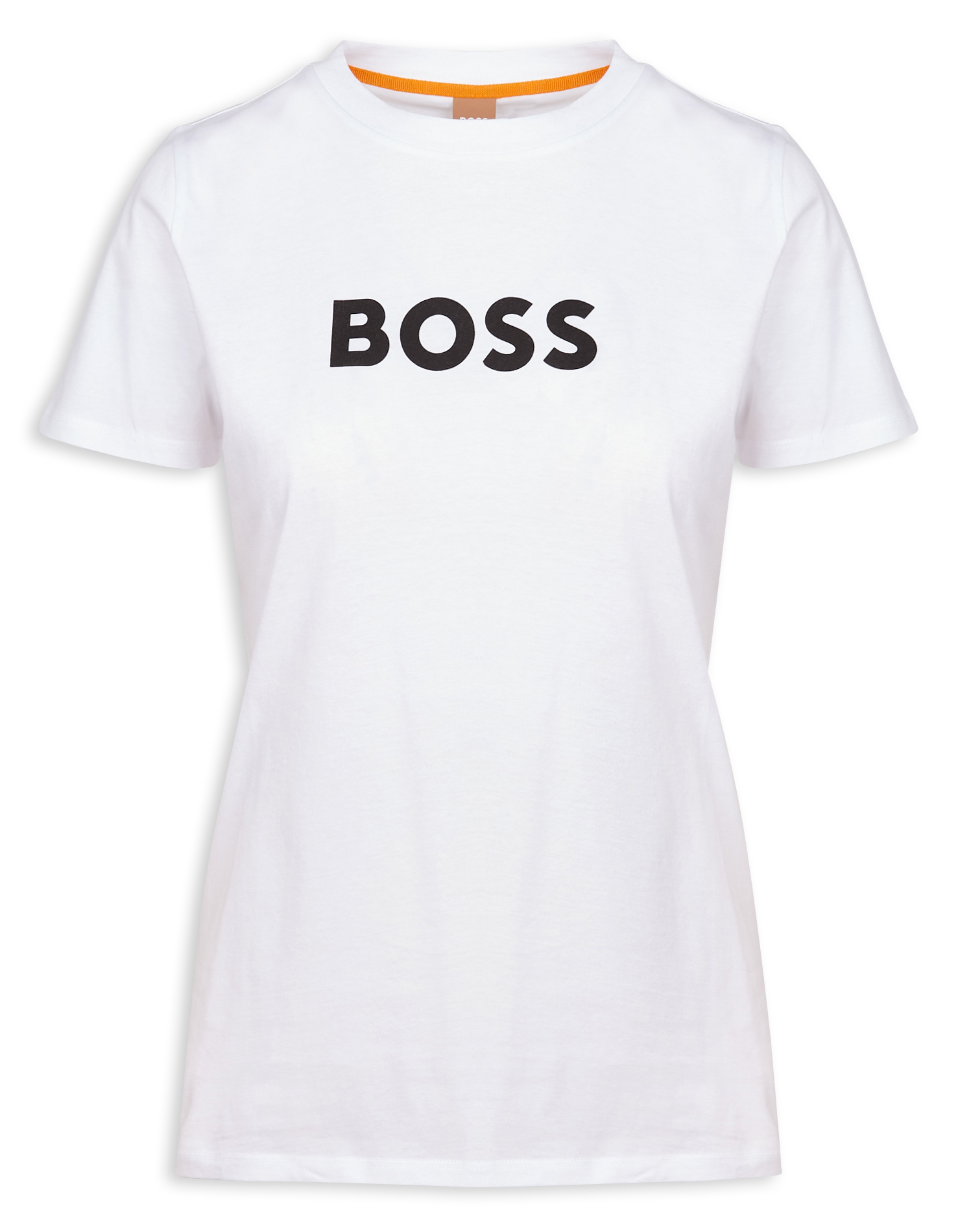 Tee-shirt droit sérigraphié en coton | Blanc