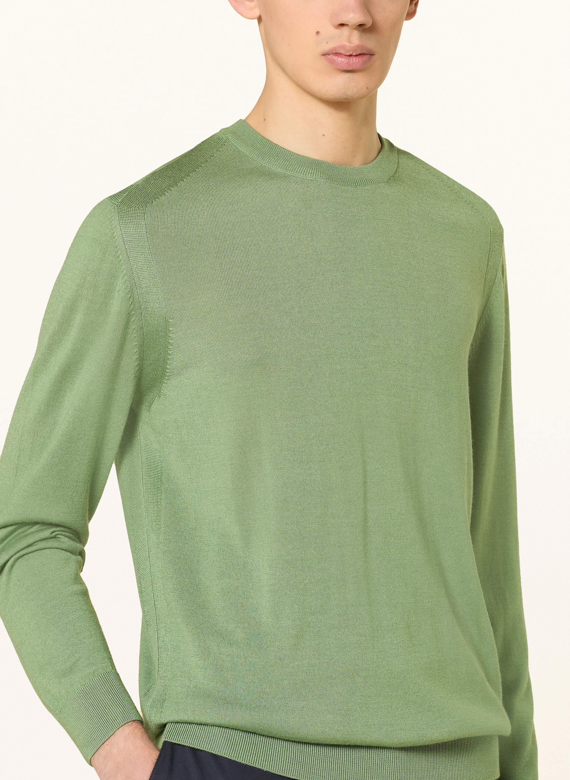 BOSS Pullover OVERO mit Seide und Cashmere