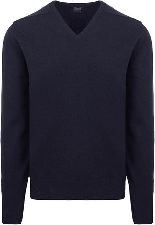 William Lockie V-Hals Lamswol Navy 7092DF-11 Navy kopen