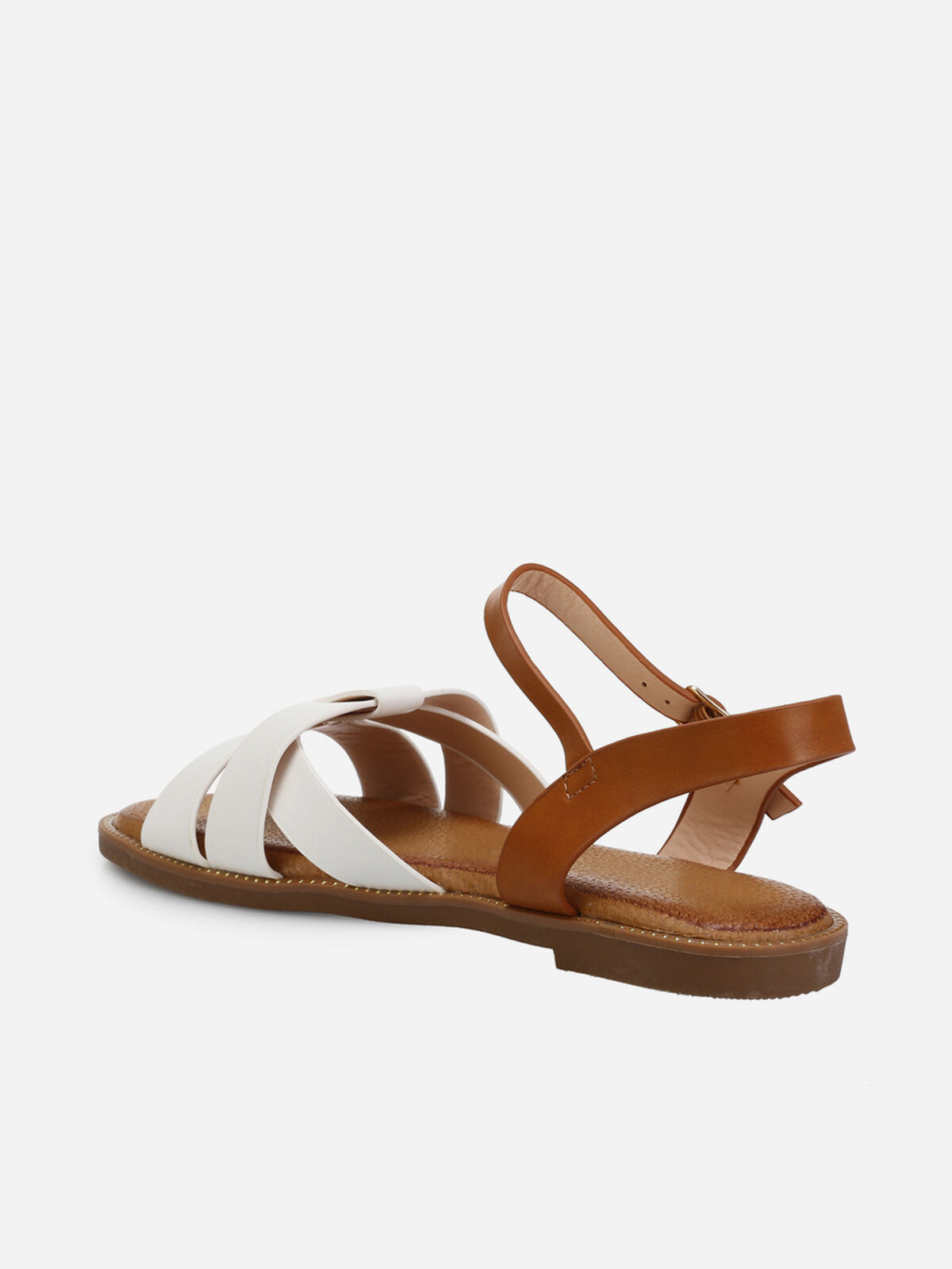 Sandales bicolores- Blanc