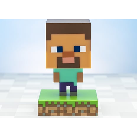 Minecraft Steve lampe - multifarvet