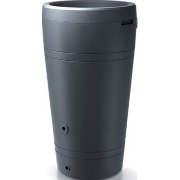 Waterform regenton met plantenbak Tube antraciet kunststof 230 L