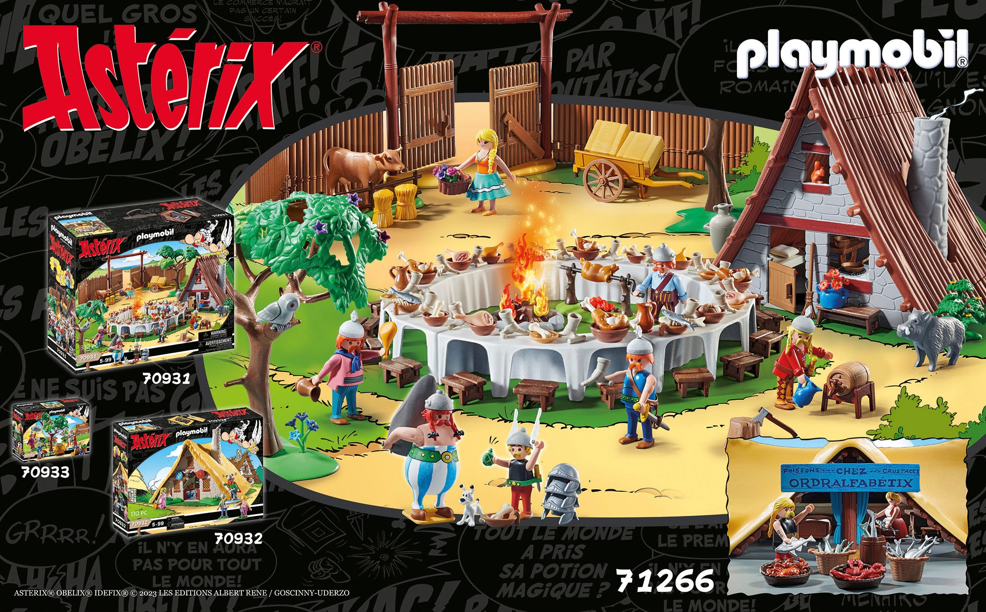Playmobil® Konstruktions-Spielset »Hütte des Verleihnix (71266), Asterix« Made in Germany