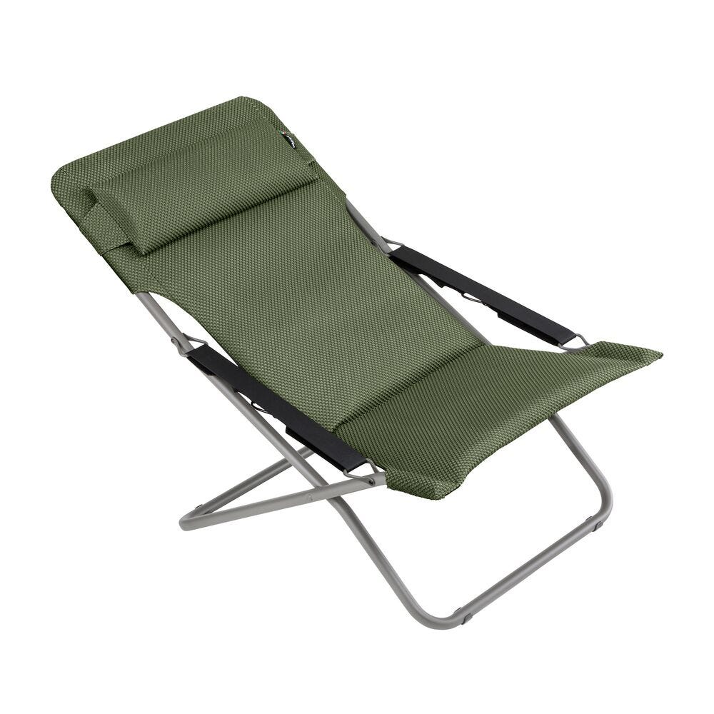Set Liegestuhl und Fußauflage Transabed BeComfort® Olive