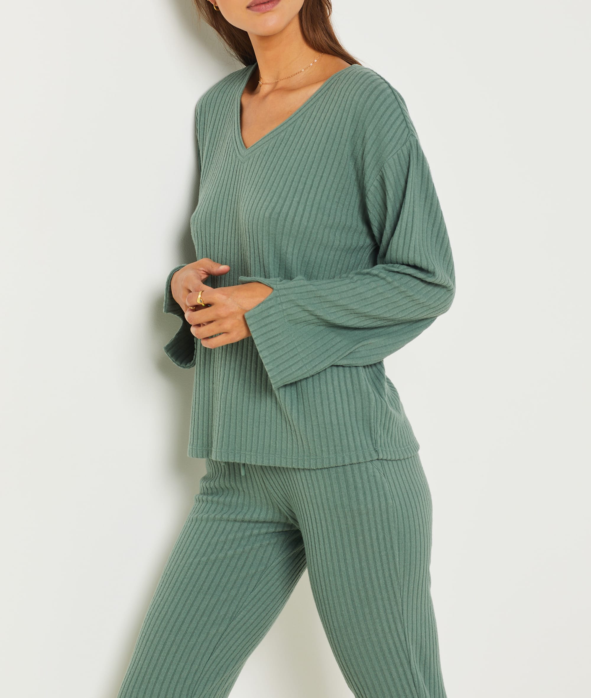 Pantalon de pyjama cotelé