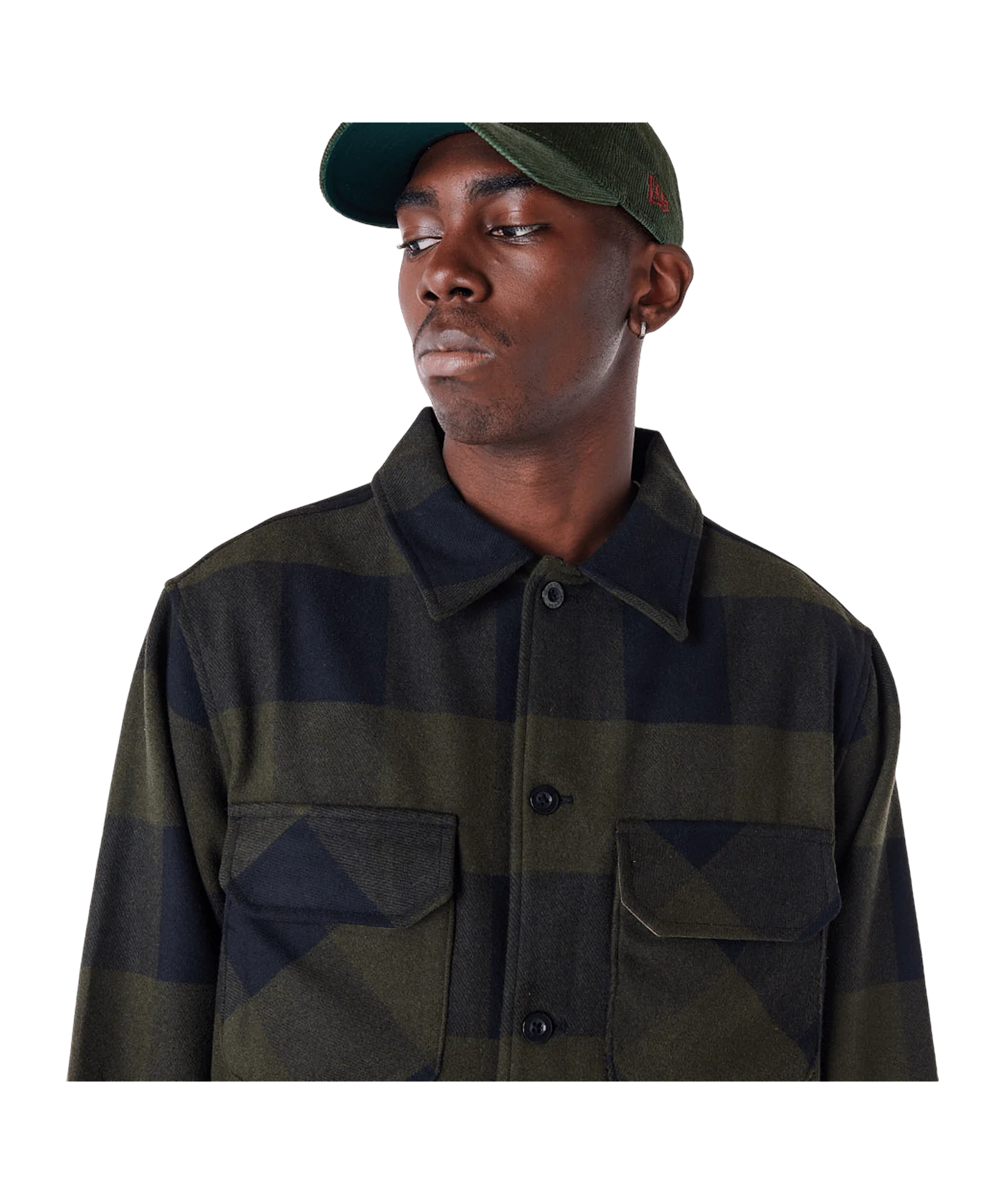 New Era Ne Branded Plaid Trainingsjacke Grün