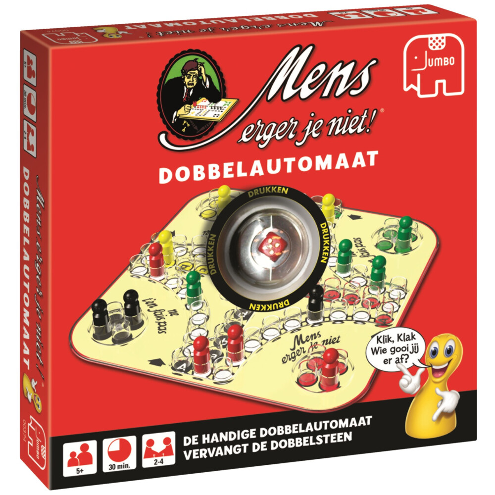 Jumbo Mens Erger Je Niet Dobbelautomaat