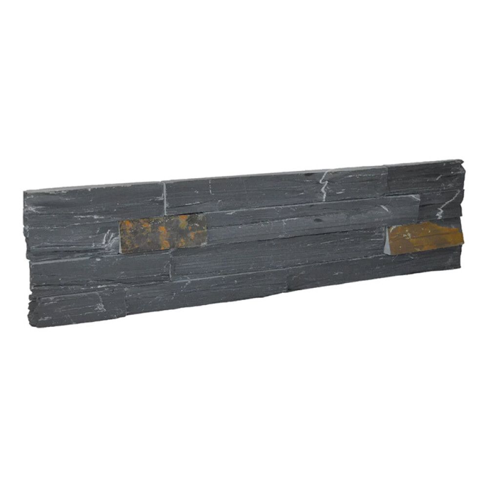 STEINPANEL NORSK STEINMILJØ SORT/RUST ENDESTEIN