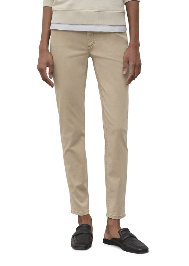 Marc O’Polo 5 Pocket, mid waist, slim fit, regu Norse sand