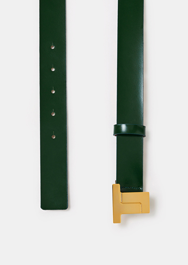 Ceinture 8 Bisvert émeraude en cuir