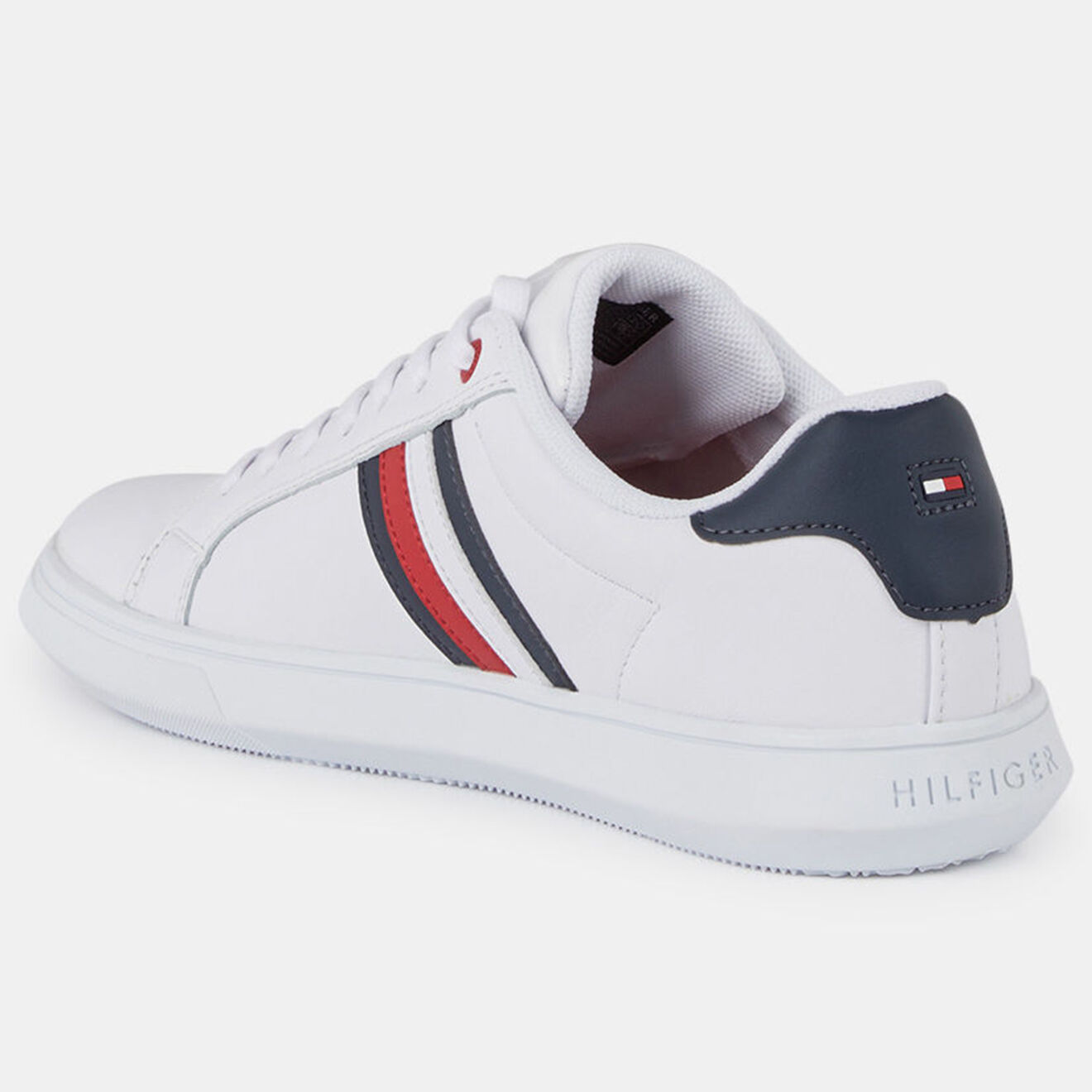 Tommy Hilfiger Baskets en Cuir Essential Cupsole blanches
