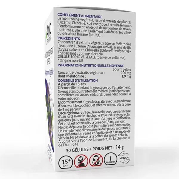 Arkopharma Arkogélules Melatonina de origem vegetal 1,9 mg 30 cápsulas