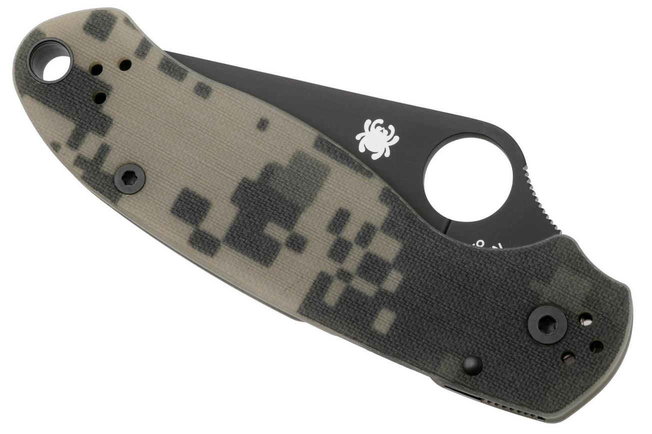 Spyderco Para 3 Camo Black C223GPCMOBK zakmes