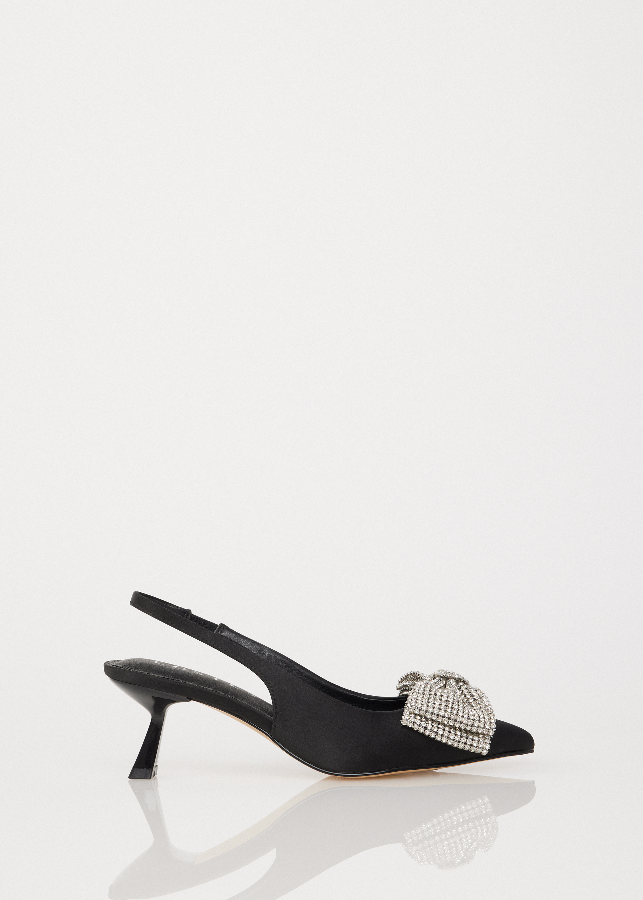 Slingbacks hakken met strik