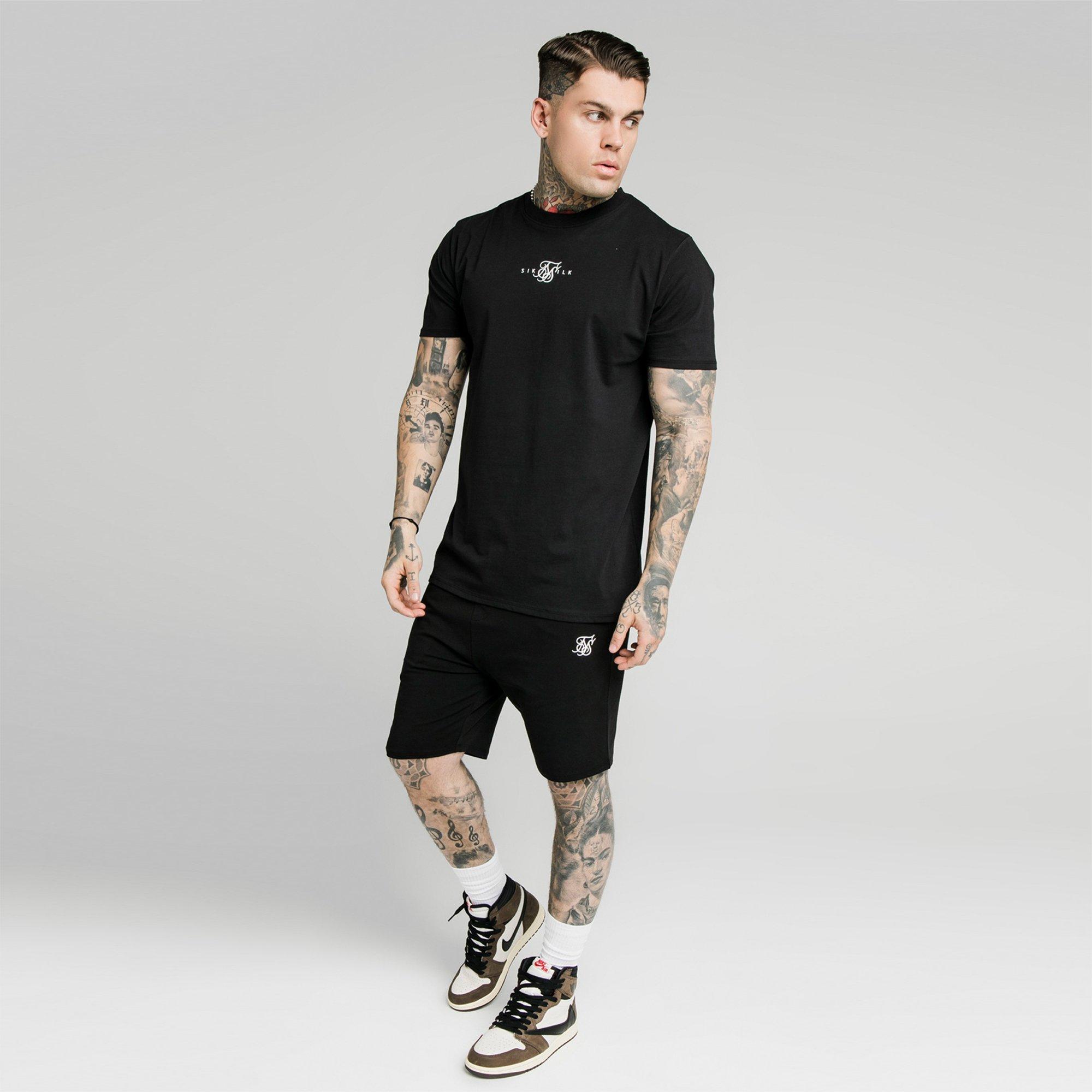 SikSilk Logo Shorts Mens