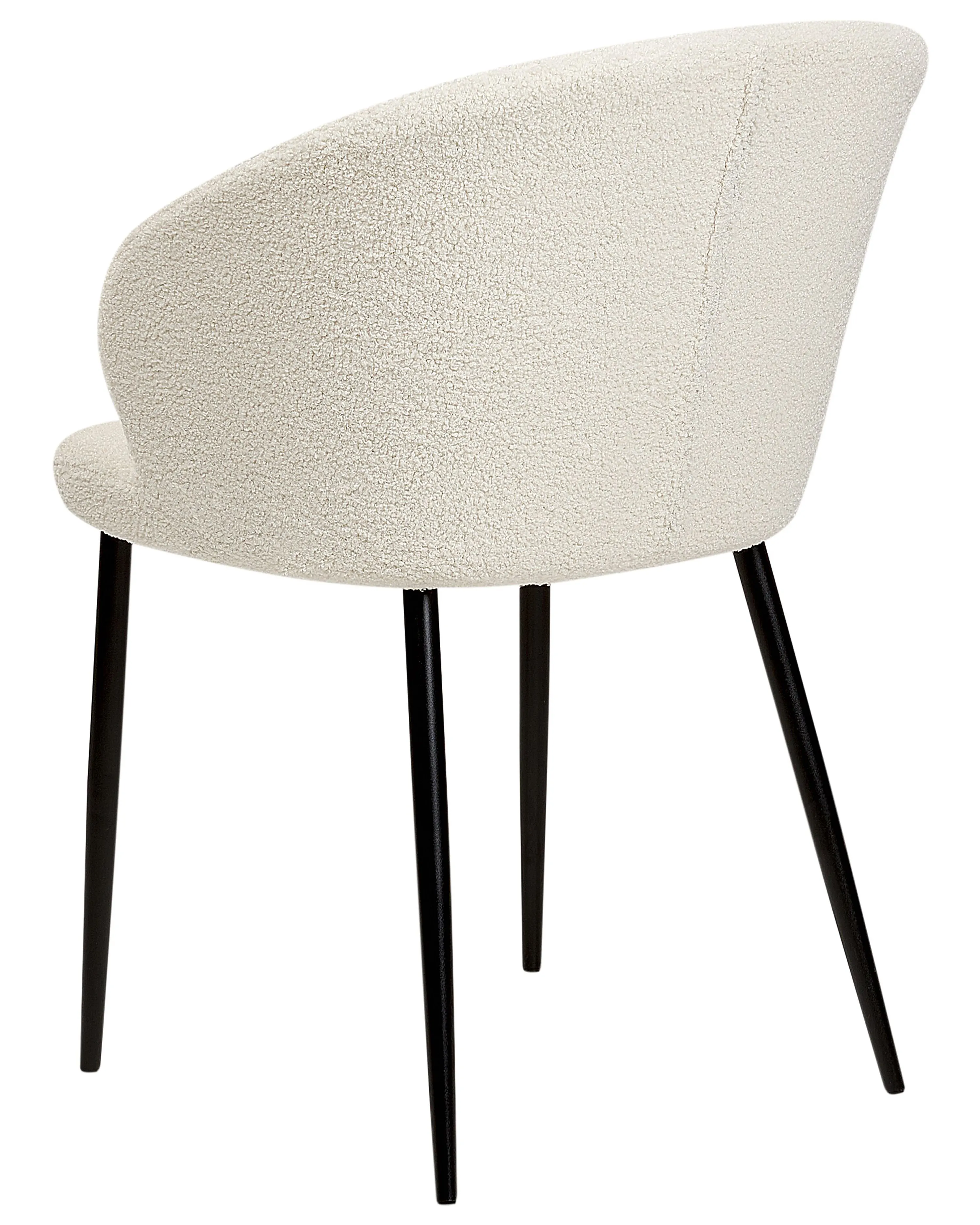 Set van 2 eetkamerstoelen MASON Bouclé Gebroken wit