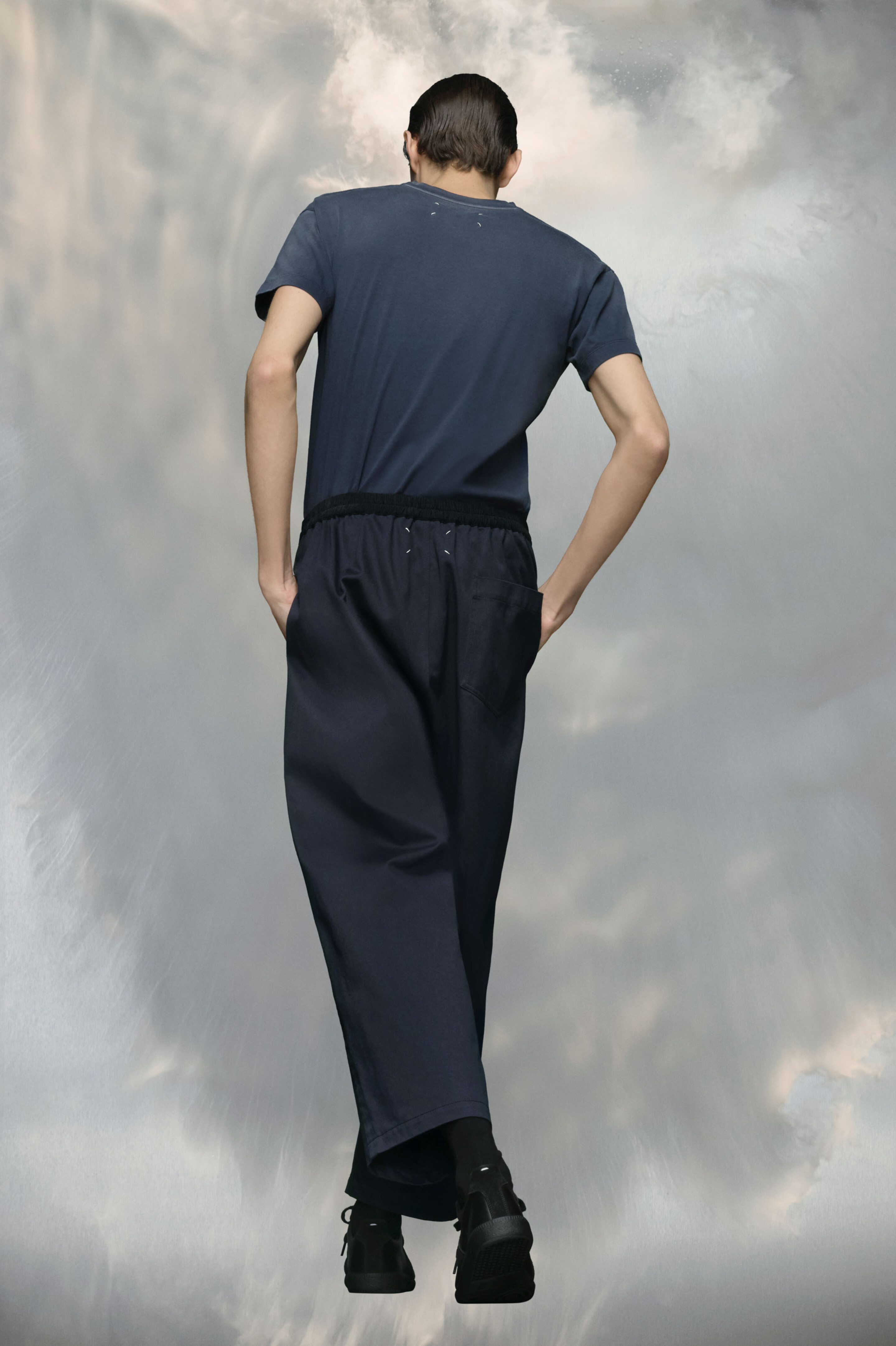 Pantalon en coton bleu pour homme Bleu Foncé