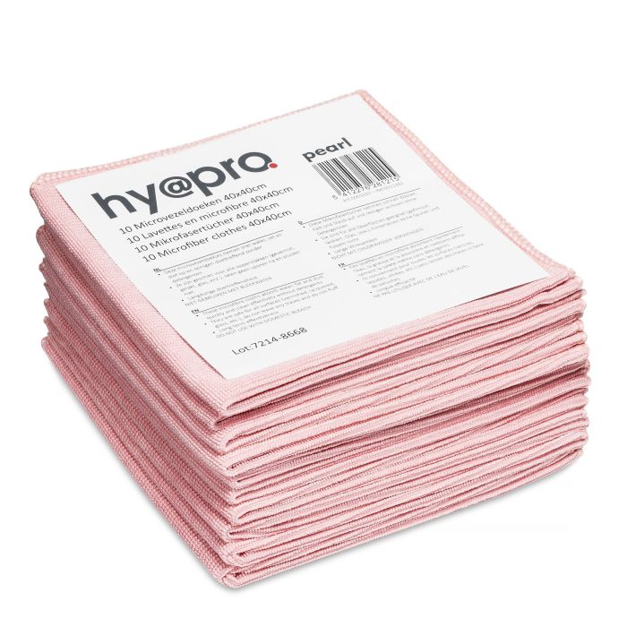 10st Microvezel microfiber doeken 10st 40x40cm roze (497743)