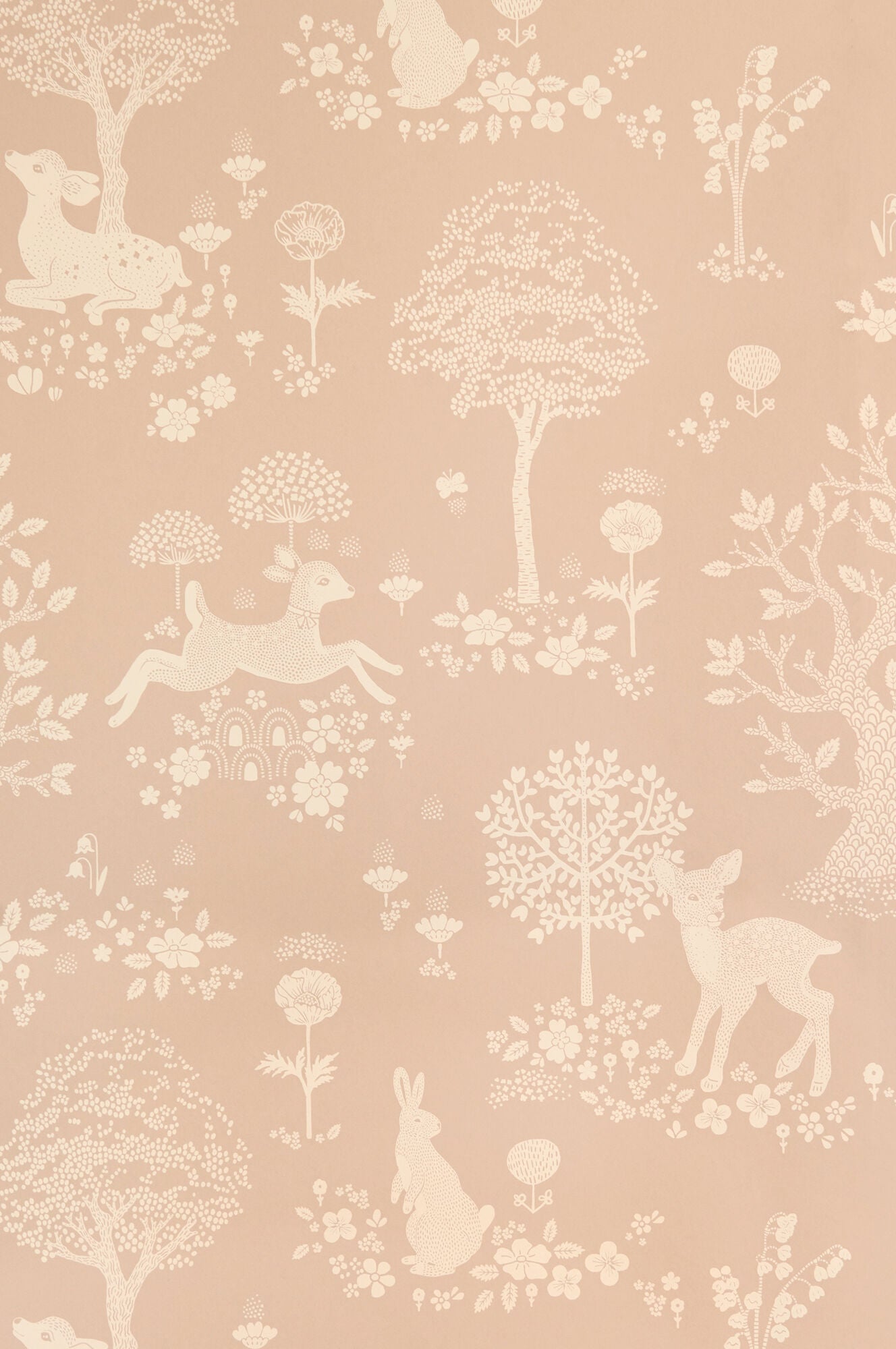 Majvillan Tapet Summer Fields, Powder Pink