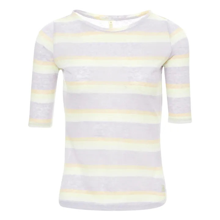 Bellerose T-shirt Seas Rayures Lin - Collection Femme | Lavande