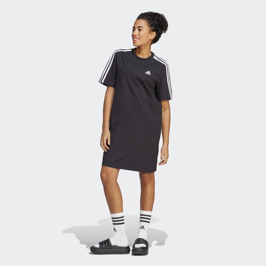 Adidas Robe t-shirt en jersey coupe boyfriend Essentials 3-Stripes
