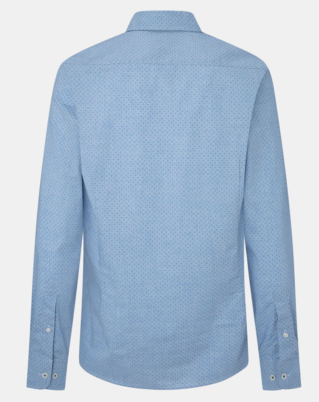 Hackett London Chemise Slim Fit en Popeline imprimée floral bleu ciel