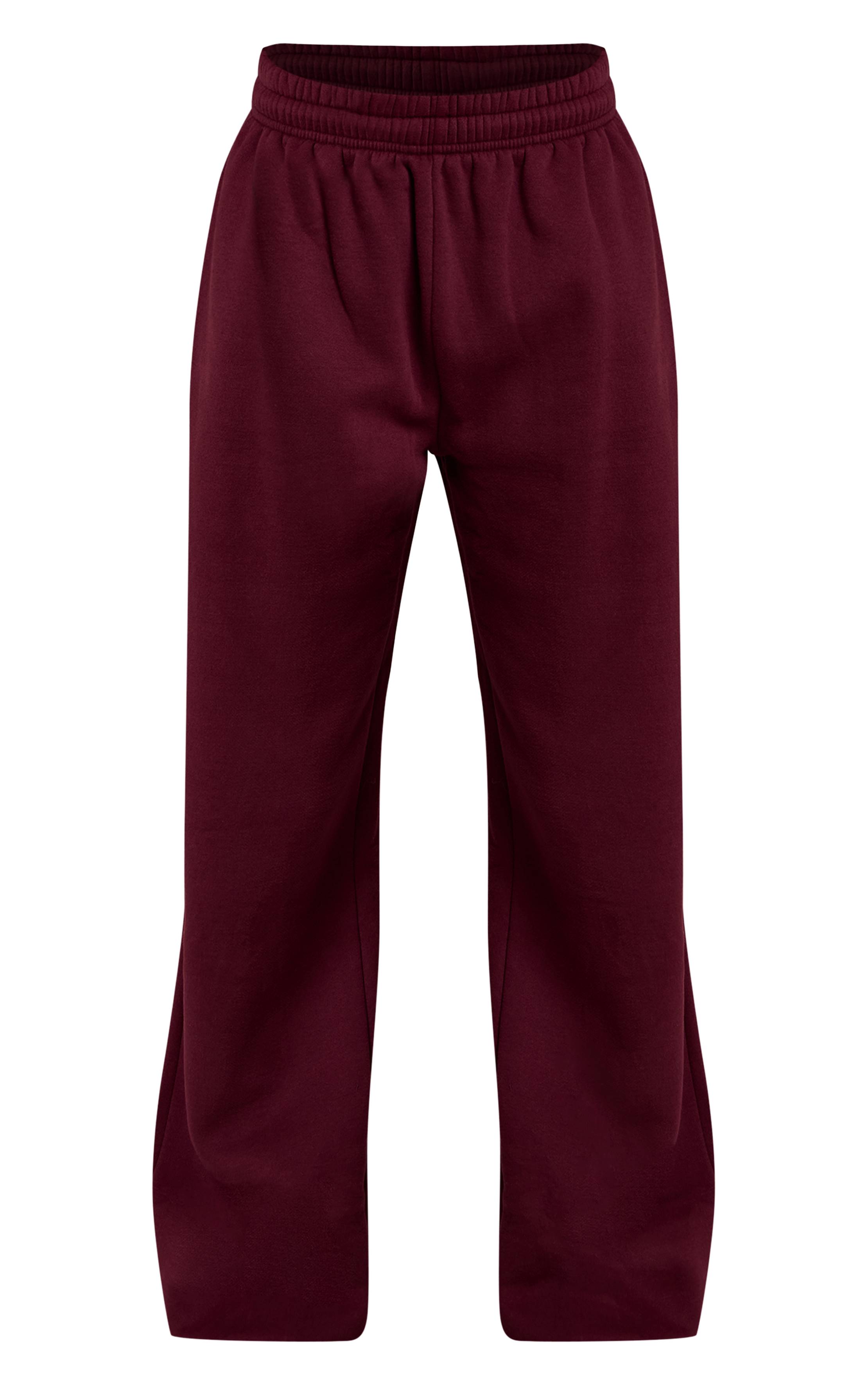 Rouge Vin Pantalon De Jogging À Revers