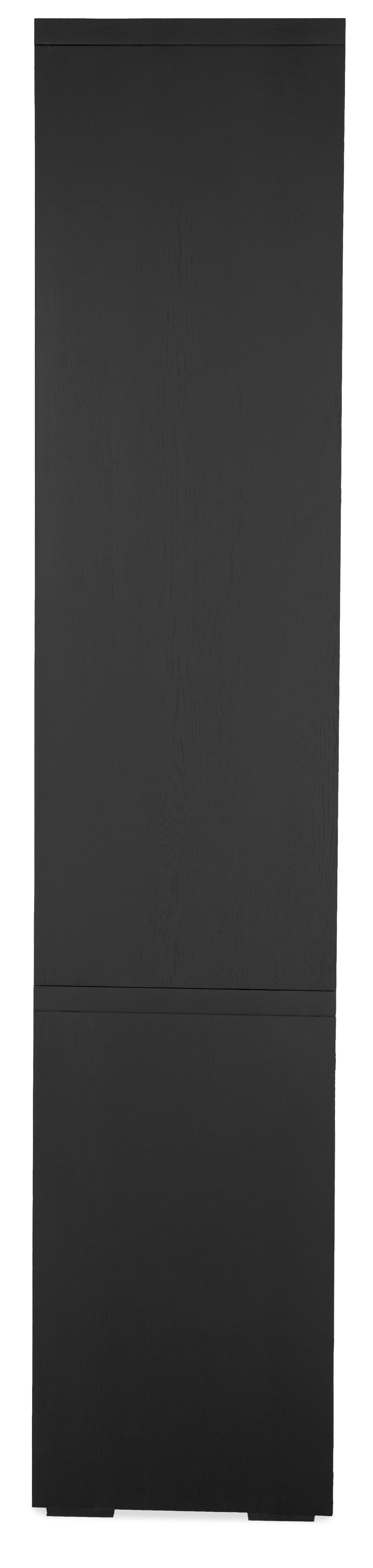 Vitrinekast zwart ruit Velori B173 x D45 x H220 cm