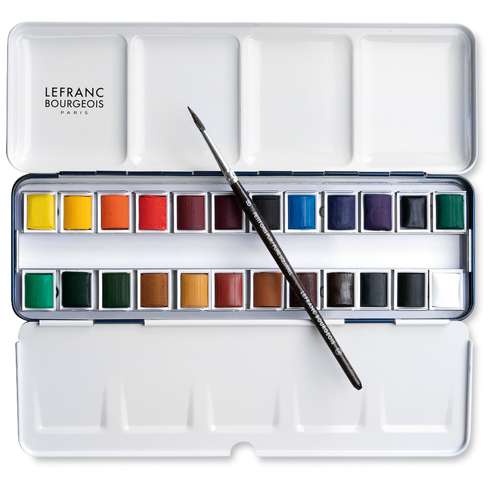 LEFRANC & BOURGEOIS Fine Watercolor-Sets, feine Aquarellfarben