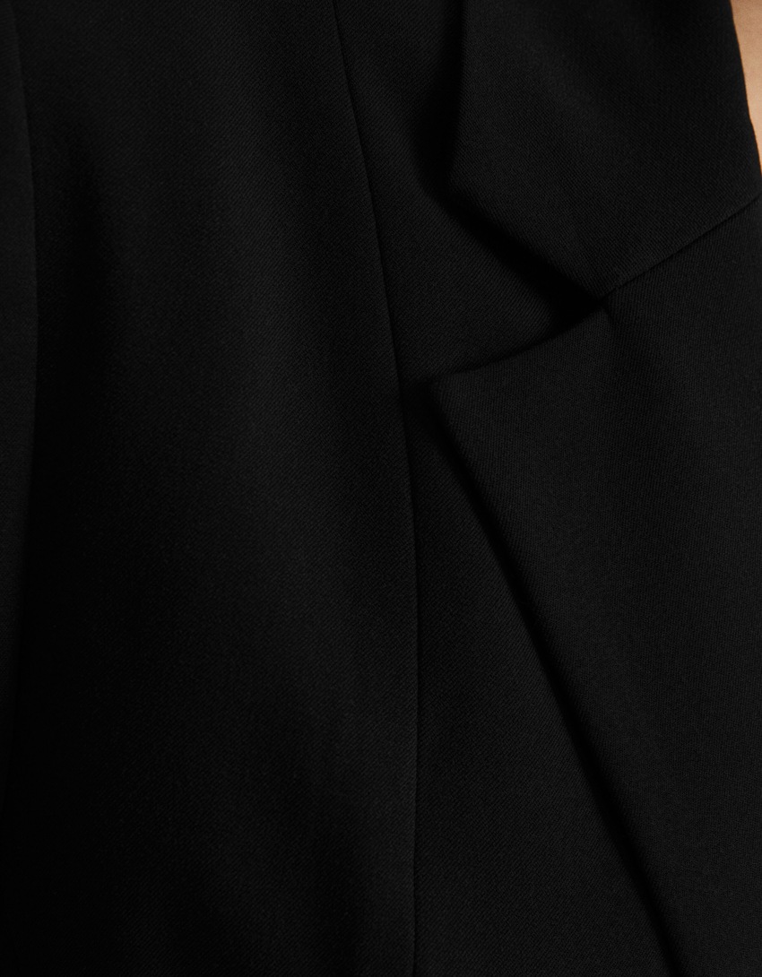 Blazer curto com alças