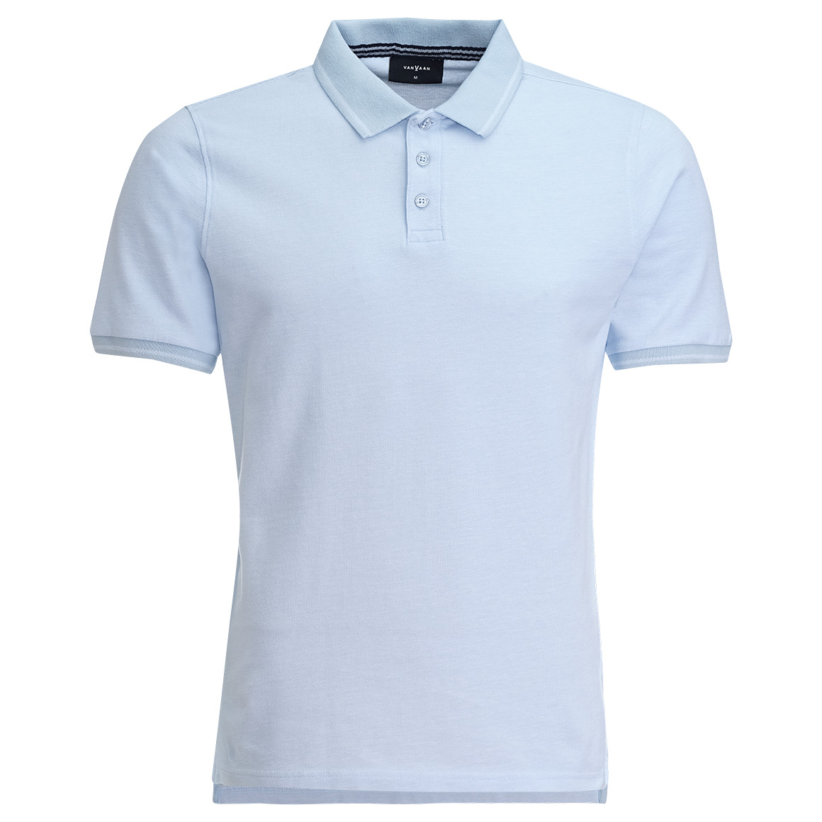 VanVaan Herren Poloshirt in Piqué-Qualität hellblau