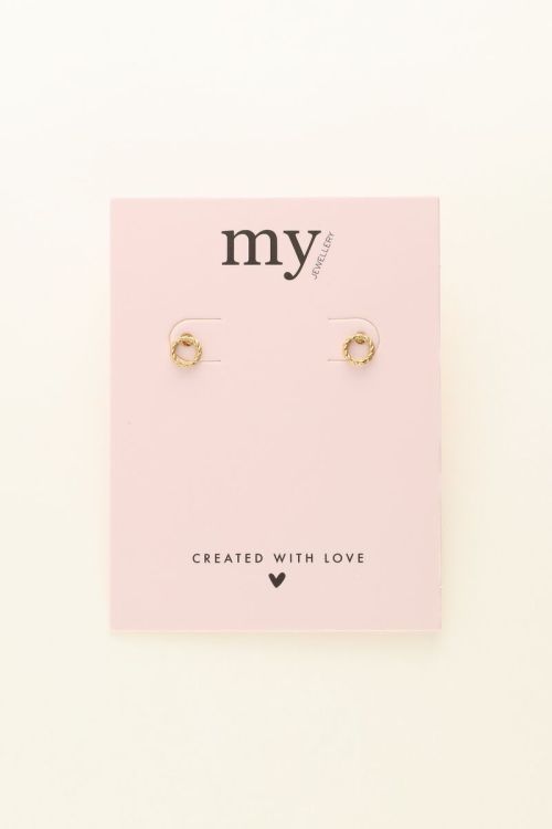 Ronde studs met reliëf