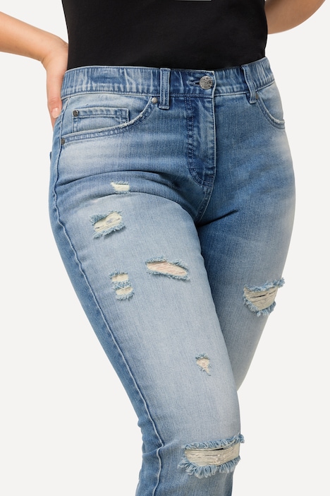 Jeans Sarah, Destroy-Effekte, Komfortbund, Stretch
