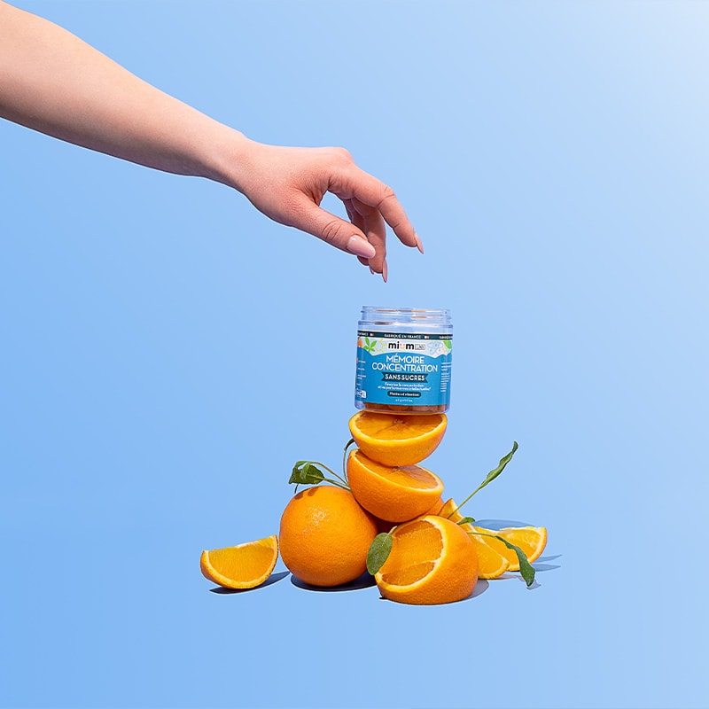 Cure gummies mémoire & concentration - Orange - Sans sucres - 2 mois
