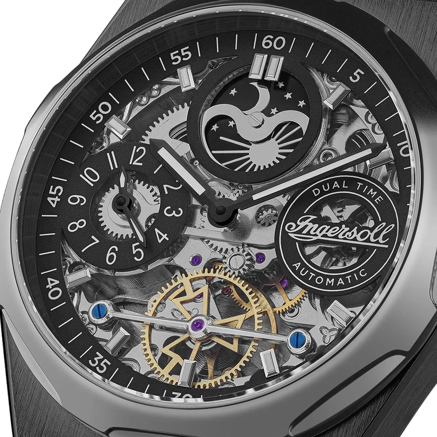 Ingersoll 1892 The Broadway Dual Time Automatic I12908