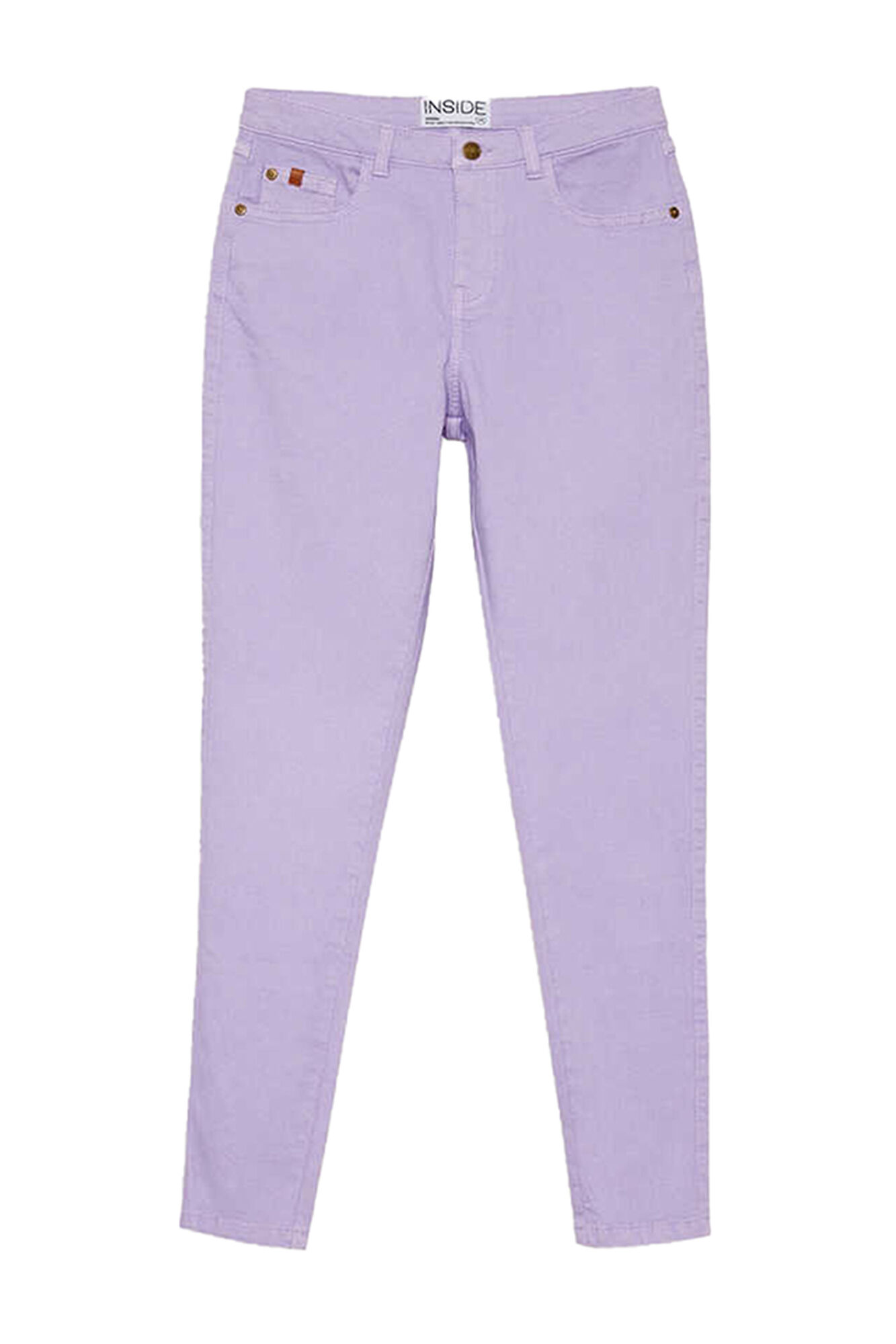 Calças Skinny de Cintura Alta