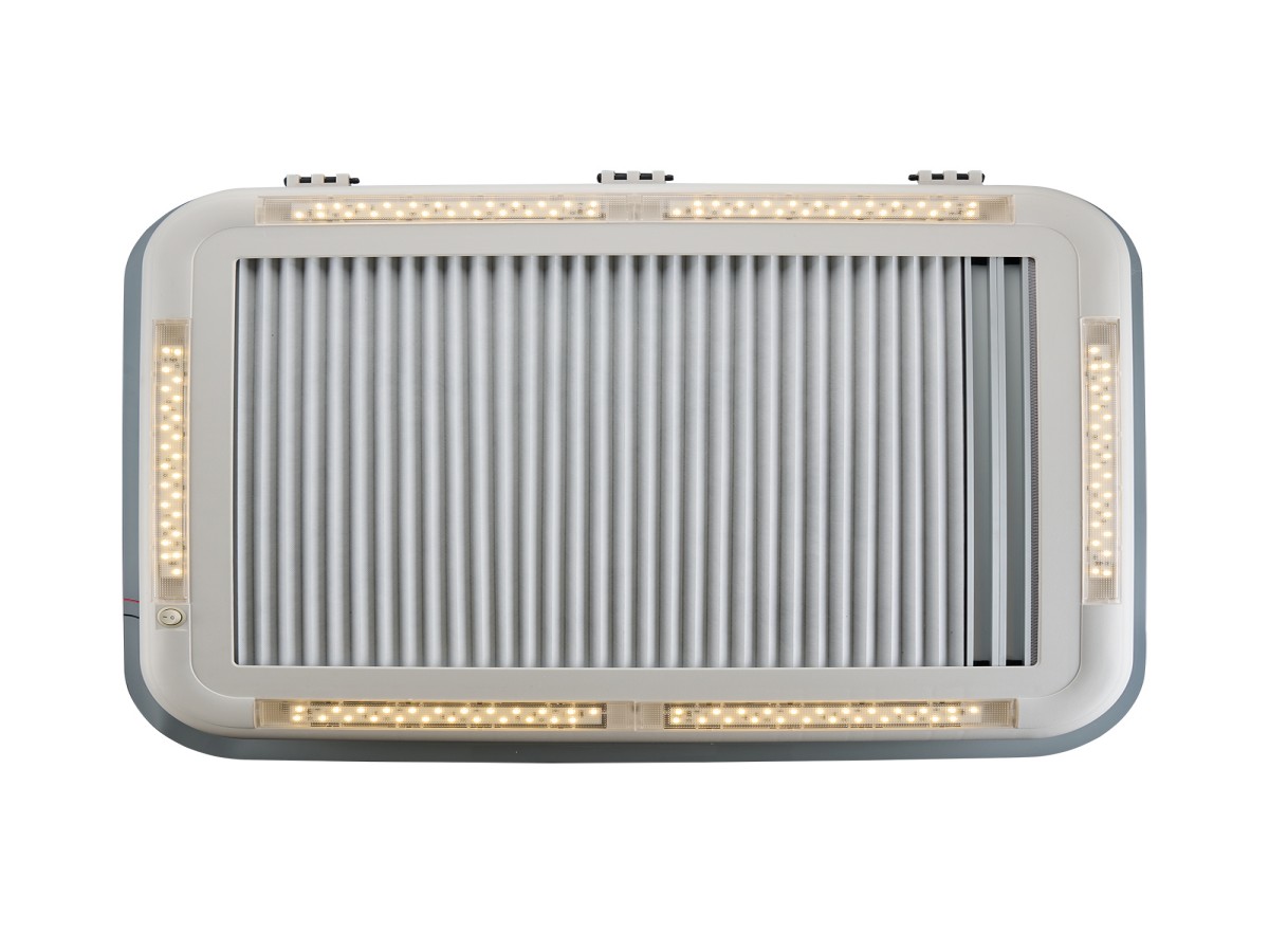 AOYI Skylight LED 70x50 cm dakluik - Smoke/White