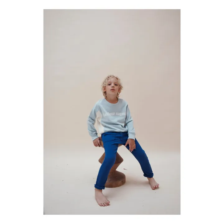 Emile et Ida Sweat Meilleur Nageur | Bleu ciel