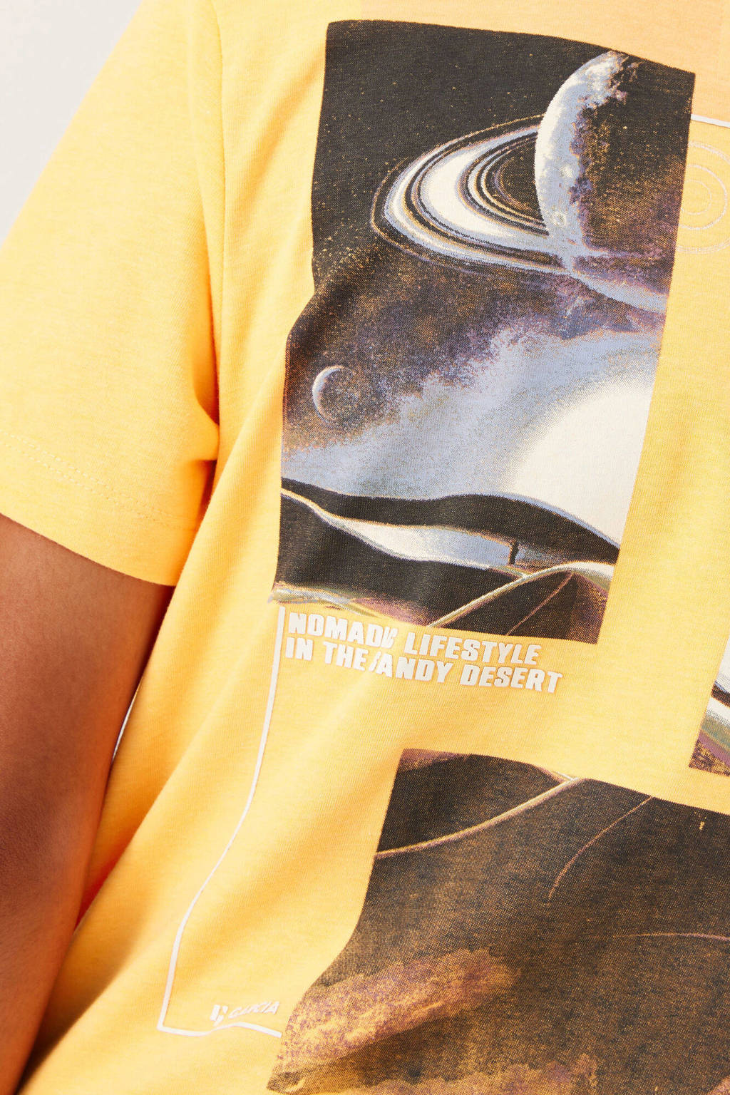 Garcia T-shirt met printopdruk oranje