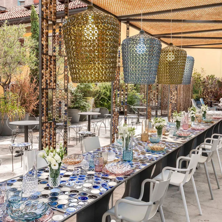 Kartell - Kabuki Pendelleuchte, transparent
